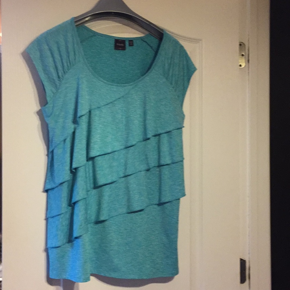 Teal green shirt